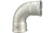 90° short bend female - Galvanised - 2A