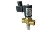 Solenoid valve with manual resetting M16/RM for gas