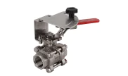Stainless steel ball valve 746-745-743 XS V-port 3-piece body