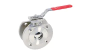 Stainless steel ball valve 771 wafer RF PN16 + ISO pad