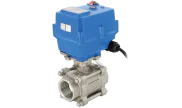 V-port ball valve 746XS + TCR-T electric actuator regulation